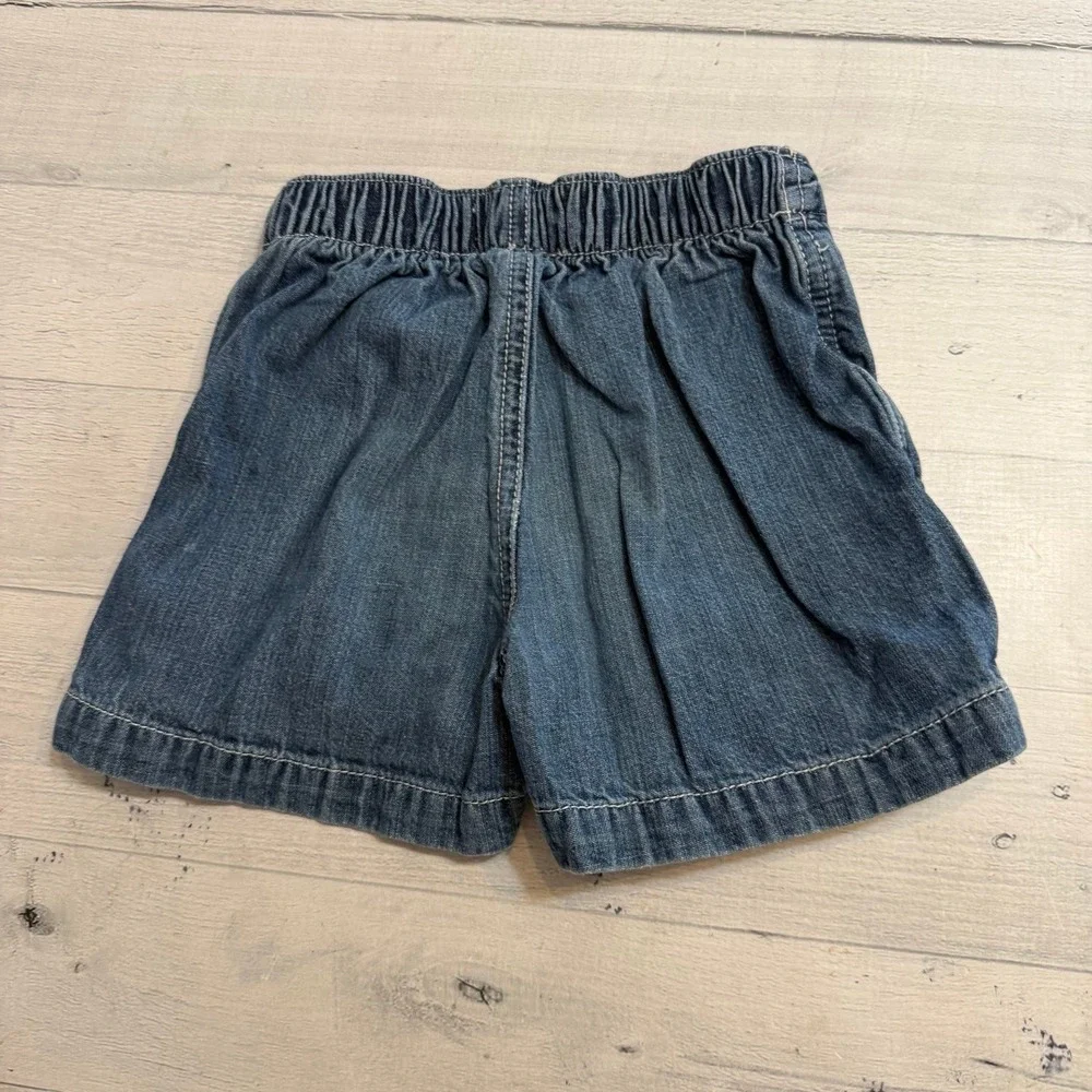 OshKosh B'Gosh‎ girls denim skirt anchor flowers 2T